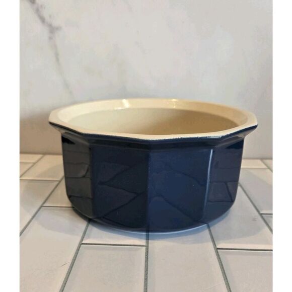 Emile Henry France Exclusively for Williams-Sonoma 68.70 Blue Souffle 1.5qt EUC - Picture 2 of 6